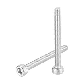 QUARKZMAN M3-0.5 x 30 Cylinder Screws with Hexagon Socket, Pack of 100, Cylinder Head Screws, Stainless Steel, 304 Full Thread, Hex Flat Head, Hex Head Screw Fasteners for Machines