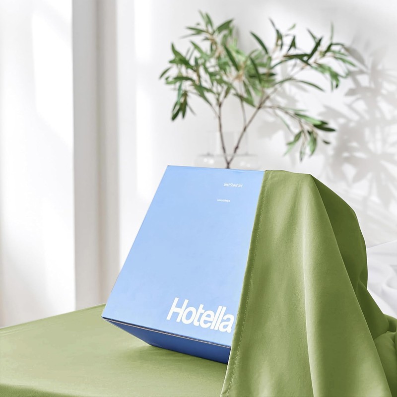 Queen Sheet Set-4pc Luxury Hotel Soft Bed Sheet Set, 100%