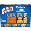 Lance Sandwich Crackers, Variety Pack, 3 Flavors, 8 Individually Wrapped