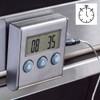 Xavax 2in1 Digitales Bratenthermometer mit Küchenuhr, abnehmbarer Temperaturfühler, Grillthermometer Ofenthermometer