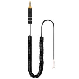 GEEKRIA Audio Cable Replacement Compatible with Sony MDR-7506 7509 V6 V600 V700 V900 Headphones Coiled Repair Cable/Spring Replacement Cord (Black 3.8ft)