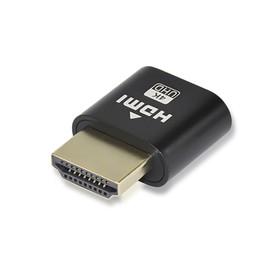 SZSL HDMI Virtual Display HDMI Emulator Support 4K@60Hz HDMI Dummy Plug DDC EDID Emulator (Black)