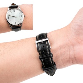 Gomvadr Leather Watch Strap Vegetable Tanned Top Grain Leather Strap, 16 18 19 20 21 22 mm Quick Release Replacement Straps, 20mm, Leather, No Gemstone