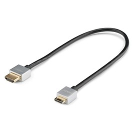 HICON HIM1-0030 HDMI Type A -> Type C Adapter Cable 4K UHD ARC 3D High Speed Short Highly Flexible to Mini Connector 0.3 m
