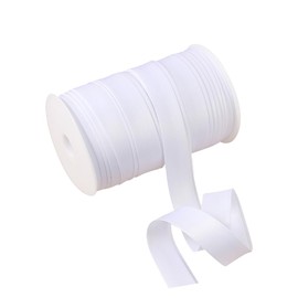 1cm 50m Bias Tape Roll Double Fold Sewing Bias Tape Seam Binding Tape Ribbon Fabric Binding Bias Tape Cheongsam Sewing Ribbon White