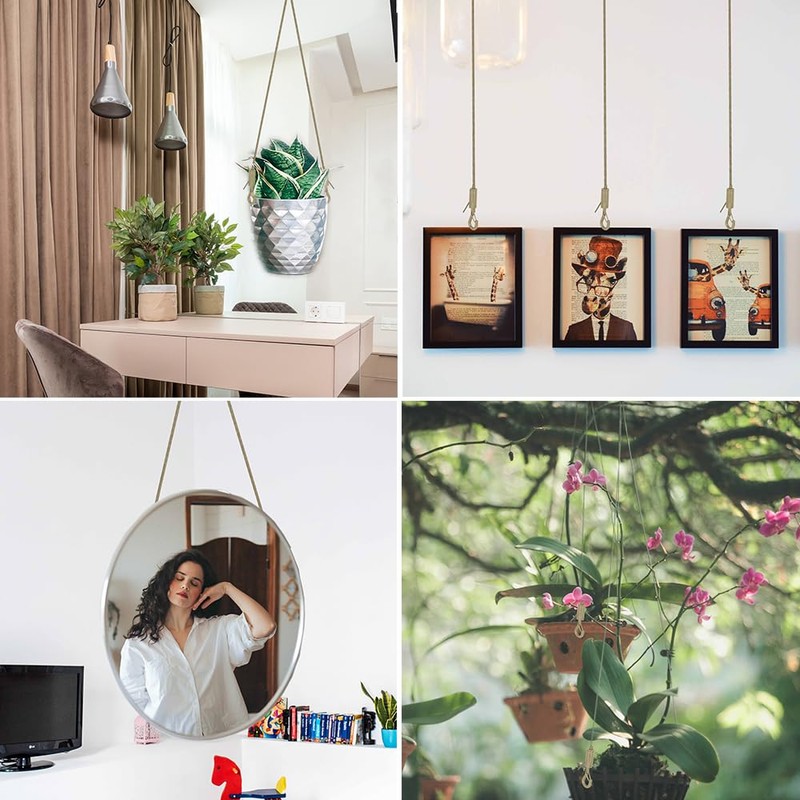 Picture Hanging kit,Mirror Hanging kit Adjustable Heavy Duty with Wire