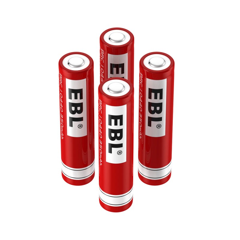 EBL 3.7V 350mAh 10440 Battery Li-ion Rechargeable For Flashlight LED