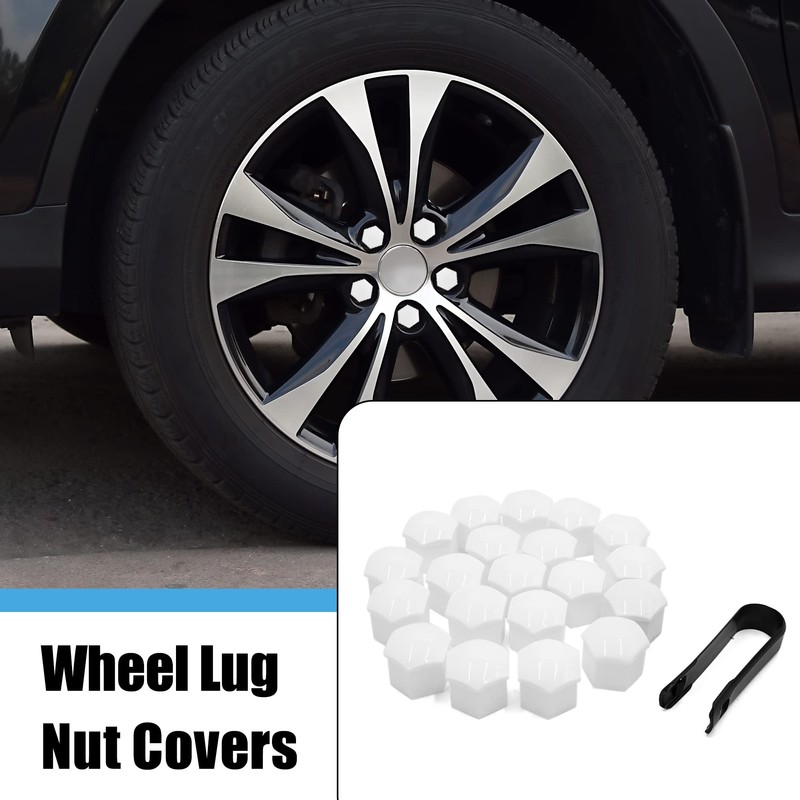 sourcing map 20 x 21 mm Universal Wheel Bolt Caps
