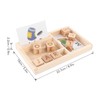 ABC Building Blocks English Letters 8 Blocks 30 Cards Wooden