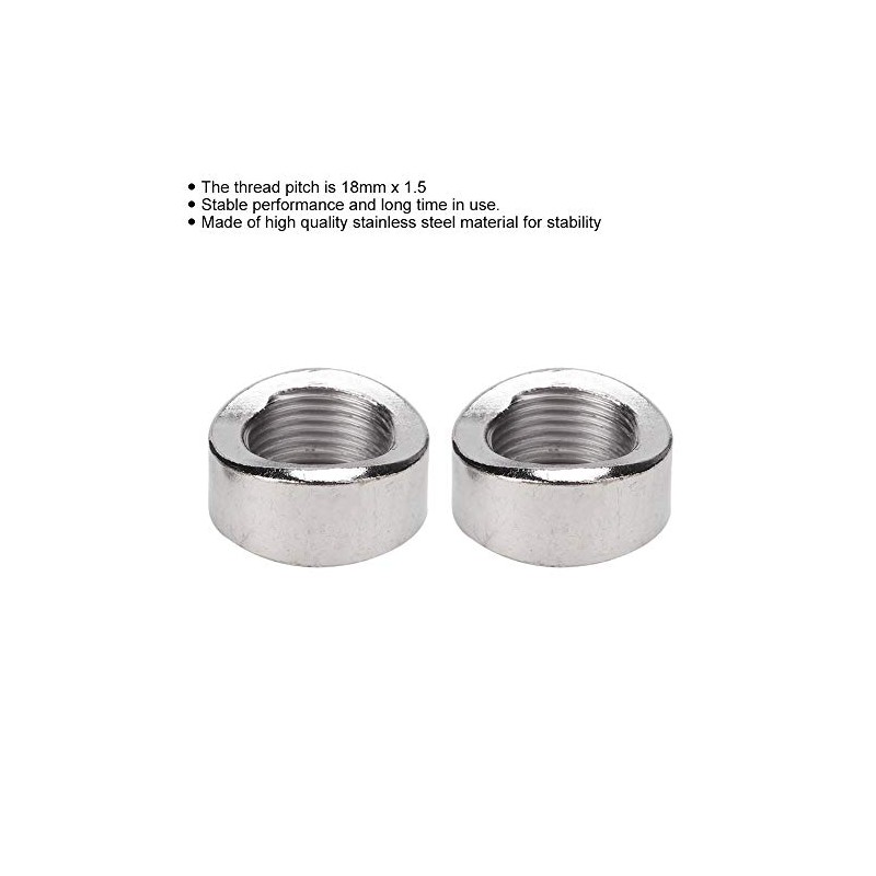 Oxygen Sensor Nut Bung, Oxygen Sensor Adapter, 2 Pieces Oxygen