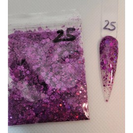 Metallic and Holographic Purple Glitter Mix - Craft - Nail Art
