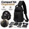 Men's Tactical MOLLE Chest Bag – Adjustable Water-Resistant Nylon Sling