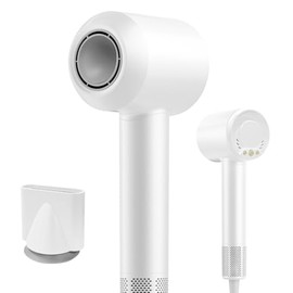 Hair Dryer, 110, 000 RPM High Speed Blow Dryer for Fast Drying, Negative Ionic Hair Dryer for Hair Care, Low Noise Thermo Control Hair Dryer for Home and Travel White