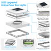 EXCMARK 4x4 Solar Post Cap Lights, Fence Deck Post Lights