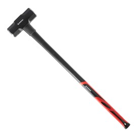 INTERTOOL Sledgehammer 12 lbs – Sledge Hammer for Demolition, Construction, & Stake Driving - Reinforced Steel 36” Overstrike Protection with Shock Absorbing Non-Slip Handle HT08-0249