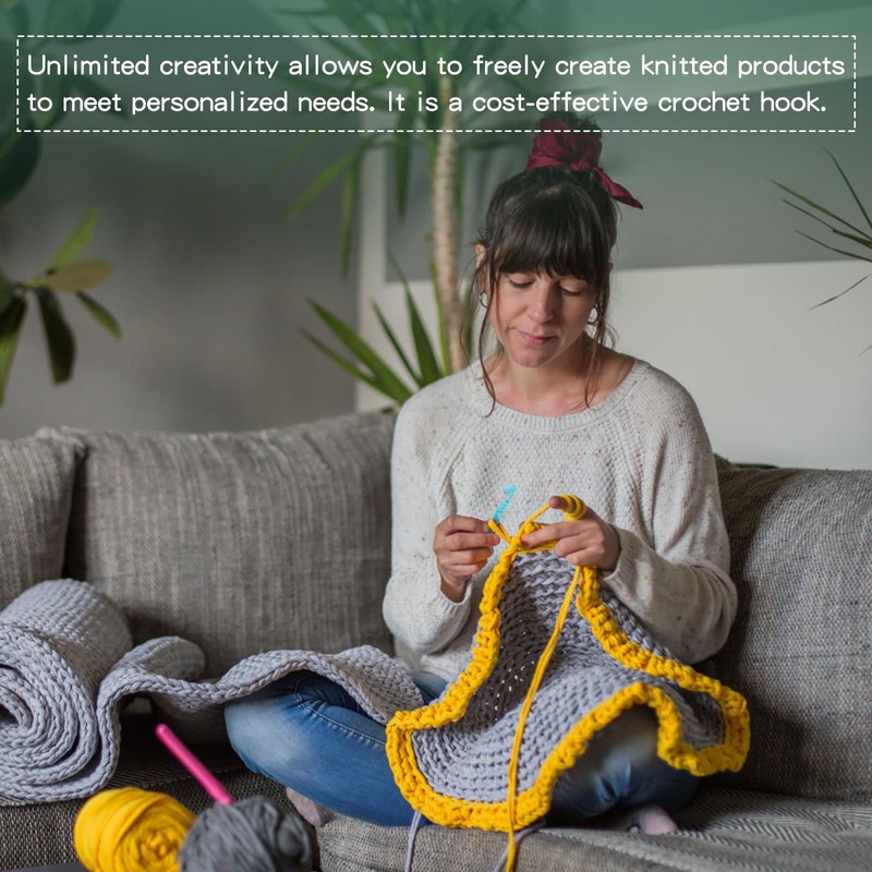 NAMOON Large Crochet Hooks, 12mm-25mm Crochet Hooks, Huge Crochet Set