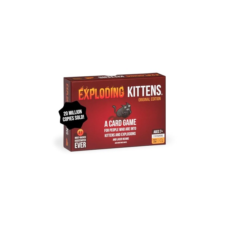 Exploding Kittens LLC Juego de Cartas para Adultos, Adolescentes y