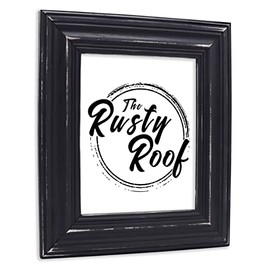 The Rusty Roof-16x20- Walden Black - Solid Wood- Handmade Wooden Frame