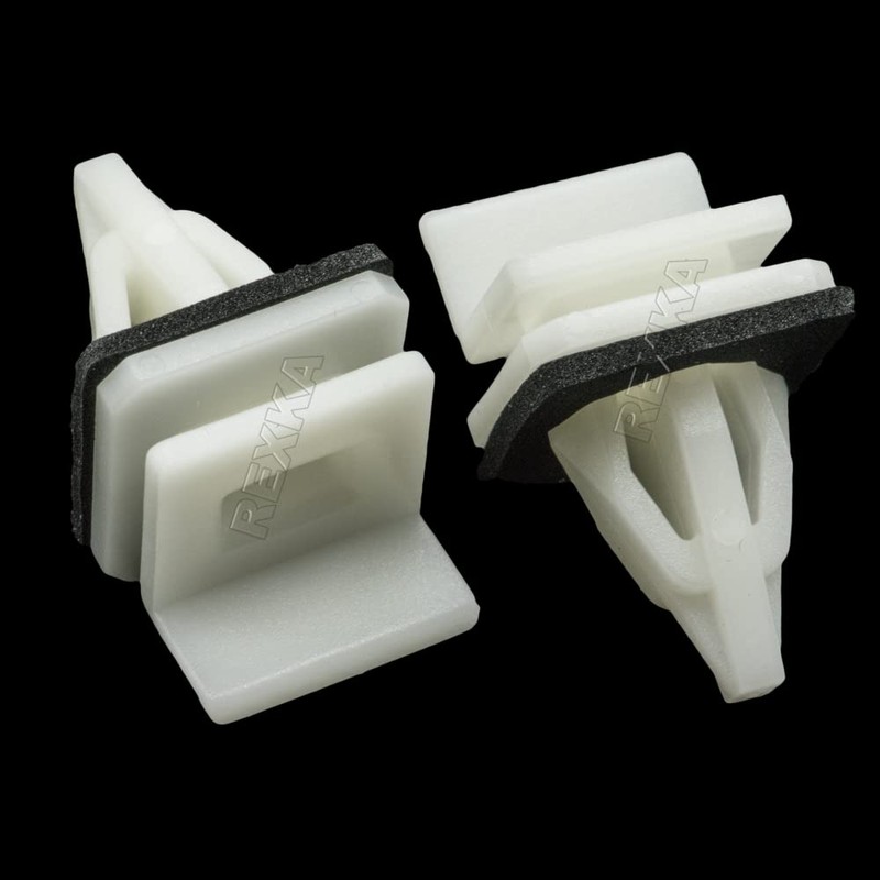 Rexka 10pcs Rocker Panel Moulding Clip for Honda Acura 91513-SM4-000