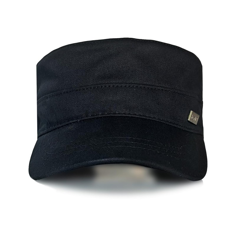 RUNQIU Military Design Solid Work Cap Retro Denim Military Cap