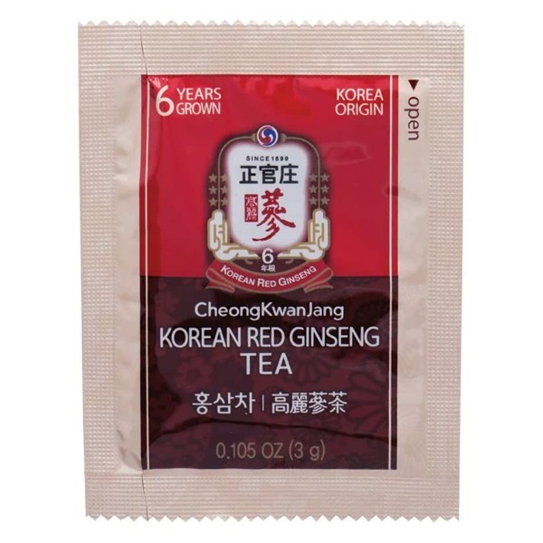 KGC CheongKwanJang [Korean Red Ginseng Tea] Convenient Natural and Organic Ginseng Tea - 50 Bags