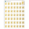 Gas Planner Sticker / 54 Foiled Vinyl (1/2”) / Car