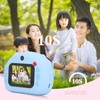 Instant Print Camera for Kids 24MP 1080P Dual Lens Multi