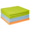 SCRUBIT Microfiber Cleaning Cloth - 8PK- Super Soft Cloths for