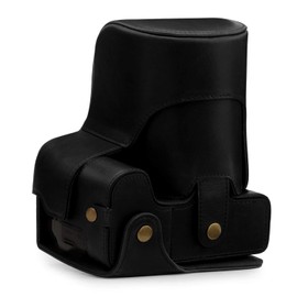 MegaGear PU Leather Case Compatible with Nikon Coolpix P950 - Black