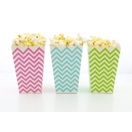 Mermaid Party Popcorn Boxes (36 Pack) - Mermaids Party Favors, Miniature Movie Theatre Popcorn Tubs for Under The Sea Mermaid Birthday Party Supplies