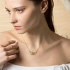 HeyMeili Women's Necklace, Feather, Wing, Stylish, 925 Silver, Opal Necklace,