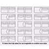 SMTHOME 13X Clear Acrylic Wallet Pattern Stencil Template Drawings Set