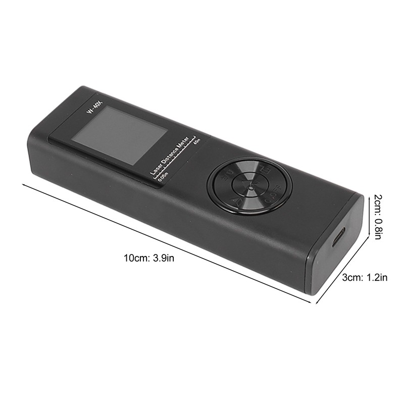 Laser Distance Meter High Accuracy Rechargeable 131ft Handheld Rangefinder with