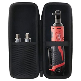 JINMEI Hard EVA Carrying Case for Milwaukee 2457-20 M12 Cordless 3/8" Lithium-Ion Ratchet Variable Speed Trigger Storage Case