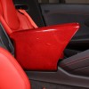 autopart2021 Red Real Carbon Fiber Center Console Armrest Box Cover