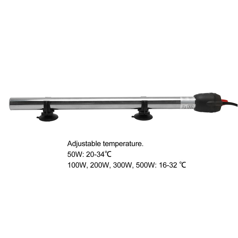 Aquarium Heater Stainless Steel Adjustable Automatic Thermostatic Heating Rod for