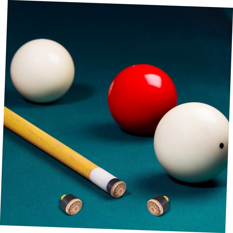 CORHAD Leather Pool Tips 40 Pcs Billiard Tips for Pool