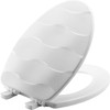 MAYFAIR 133SLOW 000 Sculptured Basket Weave Toilet Seat will Slow