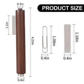 3 in 1 Cat Eye Magnet for Nails with Square Magnet & 5 Paper Clips - Professional Nail Magnets for Nail Art, Cateye Magnet for Stunning 3D Designs, Perfect for Home DIY, Salon & Nail Studio Use