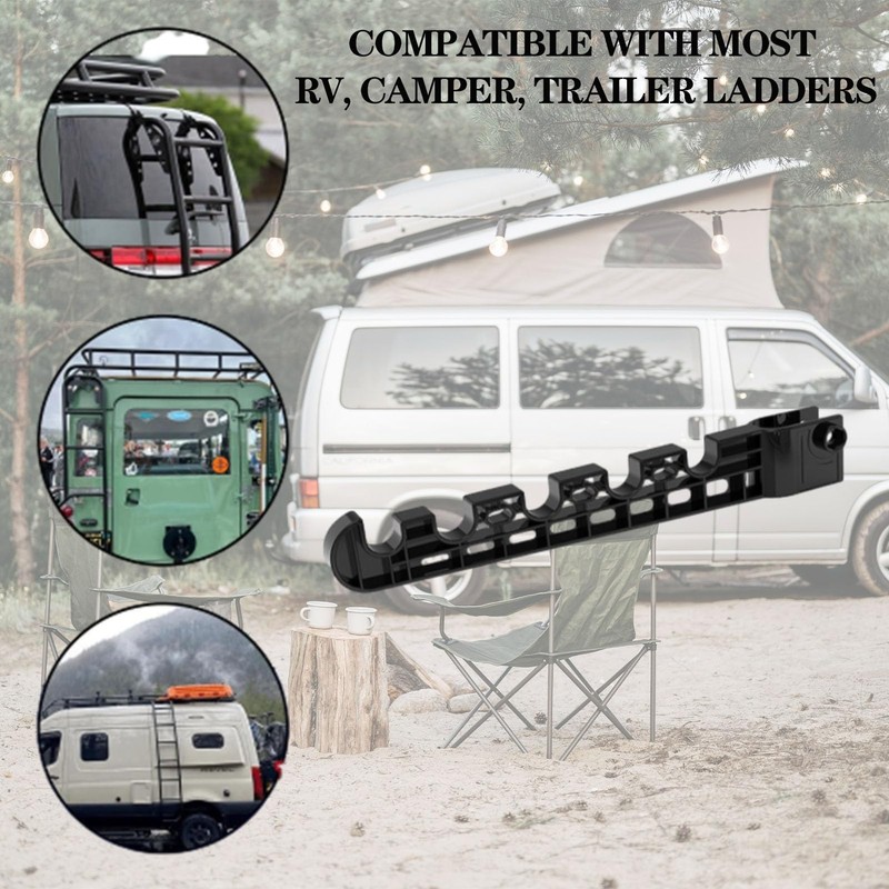 2 Pcs RV Clothes Drying Rack, Plastic RV Ladder Clothes