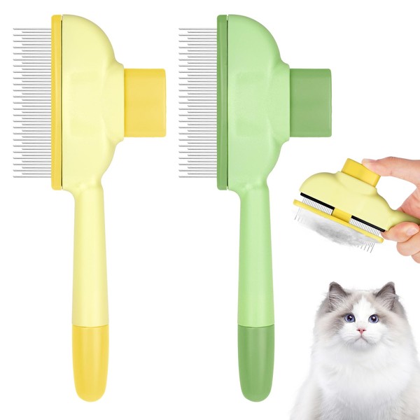 OFFCUP Pet Comb for Dogs & Cats, Stainless Steel Long