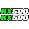 Factory EFX (2) KX500 Swingarm Airbox Number Plate Decals Stickers