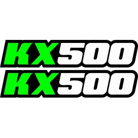 Factory EFX (2) KX500 Swingarm Airbox Number Plate Decals Stickers kx 500 dirtbike graphics