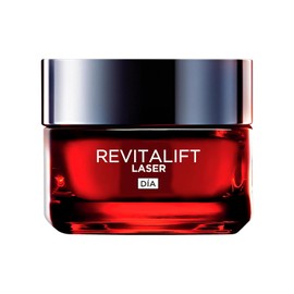 L'Oreal Paris Revitalift Laser Crema de Día Triple Acción Anti-Edad, Corrige Arrugas, Da Firmeza, Luminosidad y Unifica el Tono, Con Tecnología Tri-Péptidos Vitamina C y Pro-Retinol, 50ml.