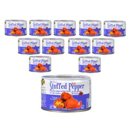 GOURMET 212 Sun Dried Stuffed Red Pepper Gourmet212 14.11 Ounces | Ready to Serve, Homemade Taste, with Extra Virgin Olive Oil, Kosher Certified (Star-K), Halal Certified (Pack of 12)