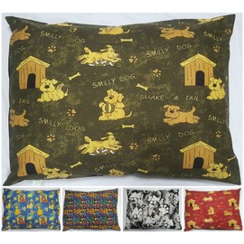 Large Dog Bed Pillow - 37" x 27" - Removable Zip Washable Polycotton Cover, Pet Cushion Only (Large 37 x 27 inches)