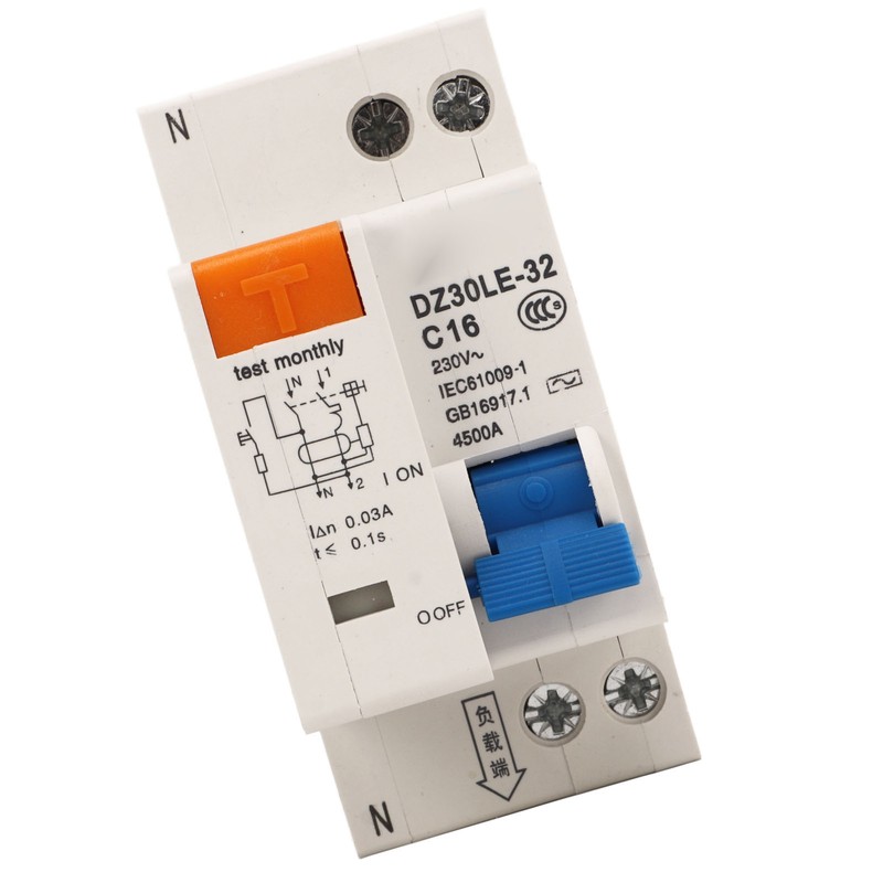 Miniature Circuit Breaker Overload Air Switch Leakage Protection Switch 16A