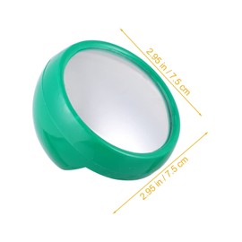 Computer/Laptop Monitor Rear View Mirror Acrylic Outdoor Convex Mirror 2 pcs Convex Mirror for Security Cabinet Desk Rear View Monitors Round Indoor Security Mirror