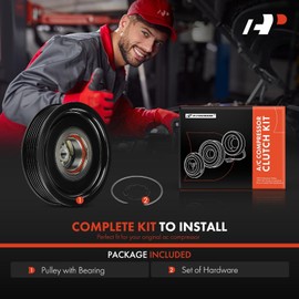 A-Premium Air Conditioner AC Compressor Clutch Kit Compatible with Pontiac G8 2008 2009 3.6L