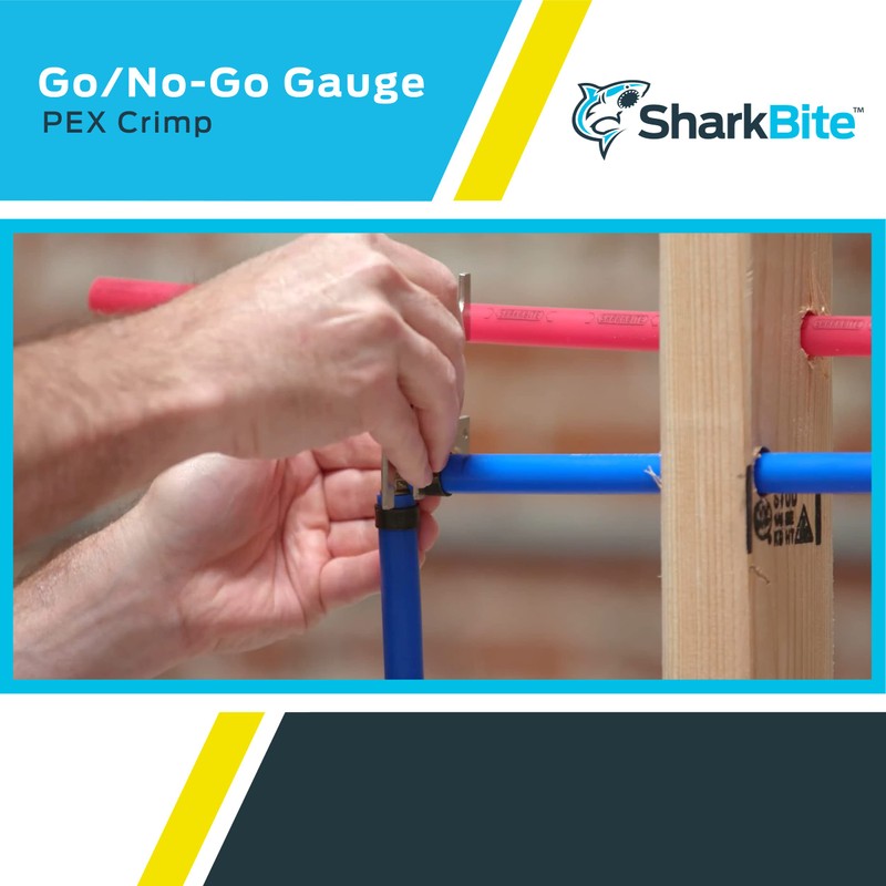 SharkBite 3/8 Inch PEX Crimp Tool Go / No-Go Gauge,